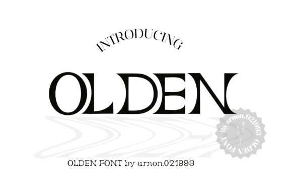 Olden Font – A Cute Display Typeface for Every Creative Project