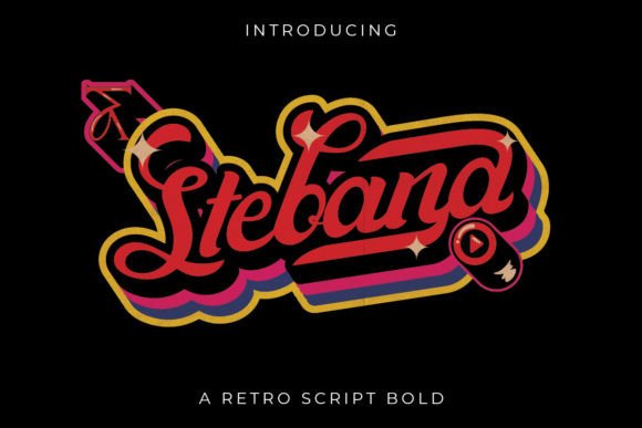 Stebana: The Retro Script Font That Commands Attention