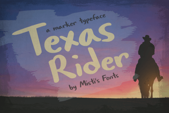 Texas Rider Font — Hand-Drawn Charm for Bold Designs